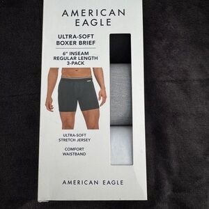 American Eagle Outfitters Ultra-Soft Boxer Briefs - Gray 3-Pack